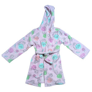 Disney Princess - Plush Hooded Robe - Size Med 8